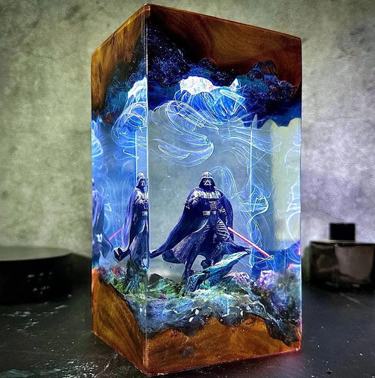 The Dark Sentinel – Handmade Resin Lamp
