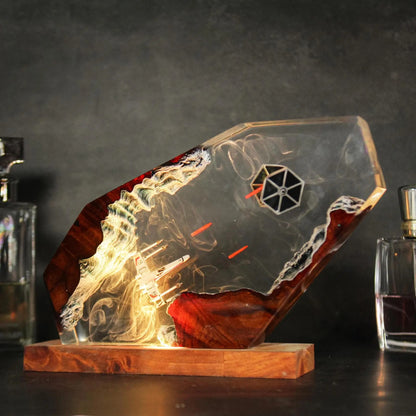 Stellar Pursuit – Handmade Resin Lamp