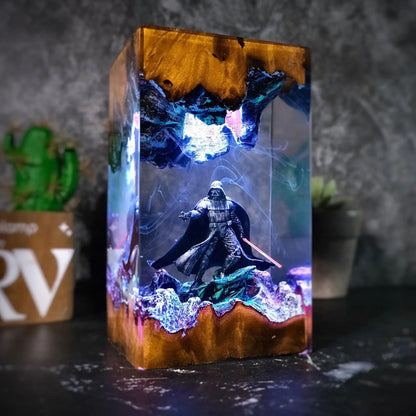 The Dark Sentinel – Handmade Resin Lamp