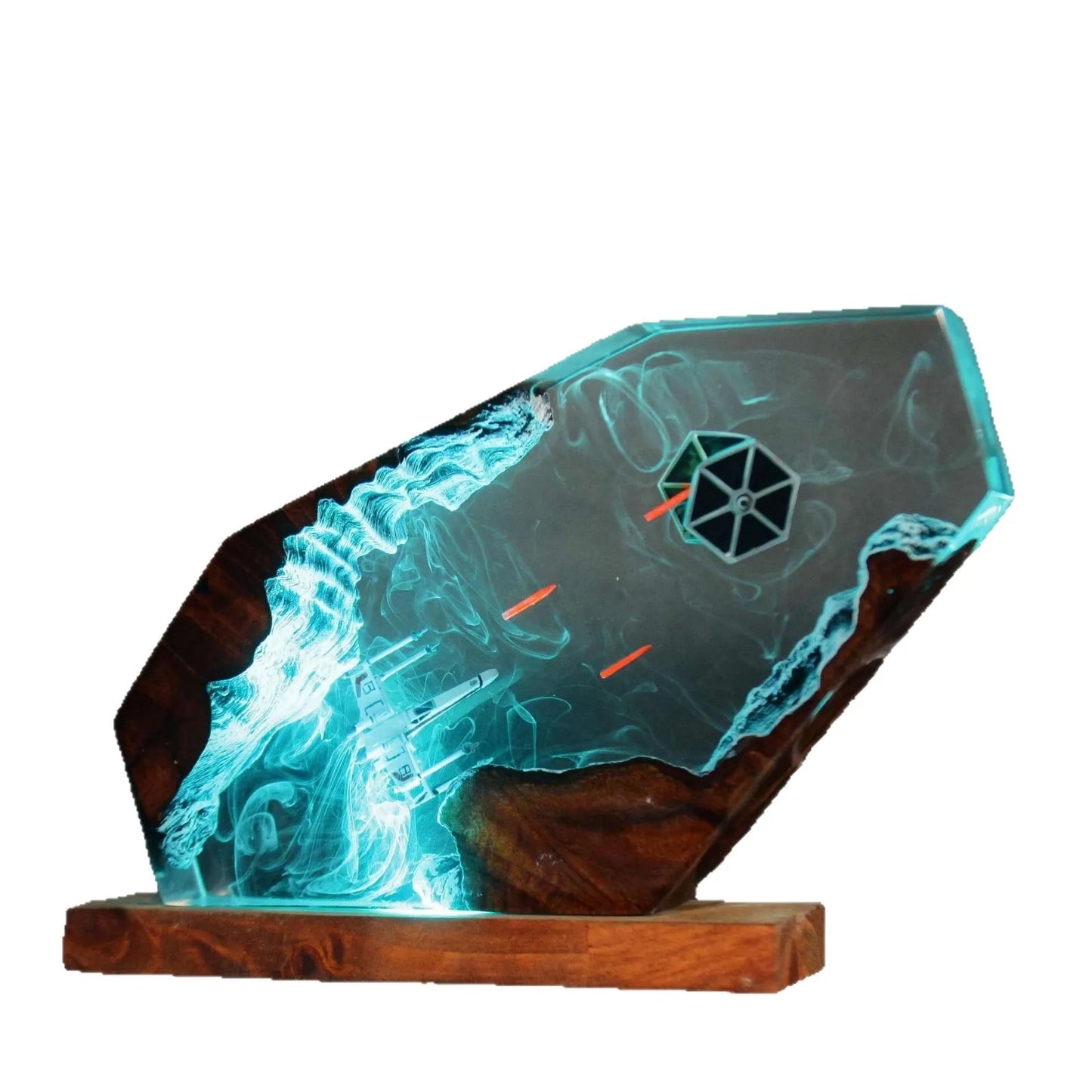 Stellar Pursuit – Handmade Resin Lamp