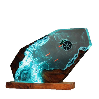 Stellar Pursuit – Handmade Resin Lamp