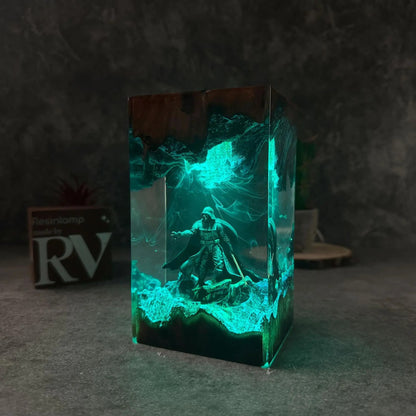 The Dark Sentinel – Handmade Resin Lamp