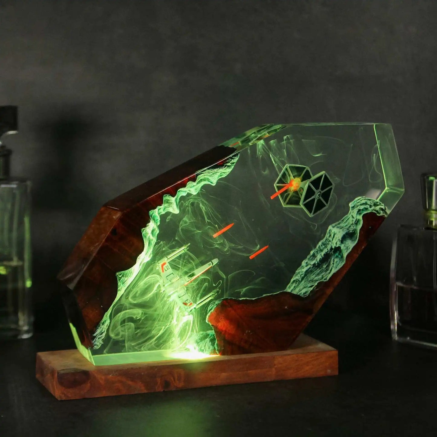 Stellar Pursuit – Handmade Resin Lamp