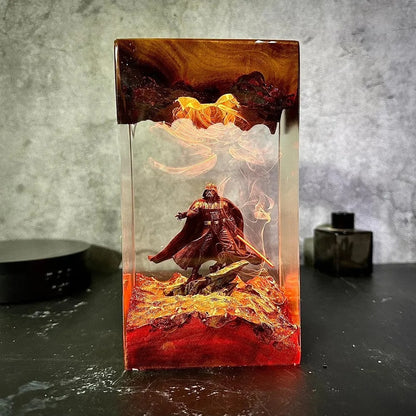 The Dark Sentinel – Handmade Resin Lamp